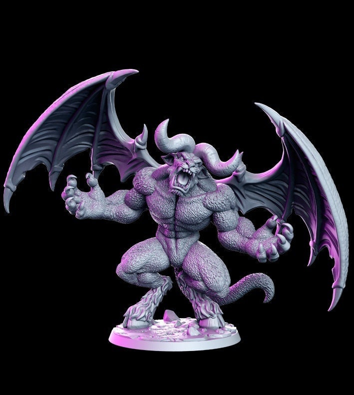 Notusoth Goristro Demon 80mm Tall | RN Estudio| 28mm and 32mm Scale | Dungeons and Dragons | Pathfinder | Tabletop RPG - Only-Games