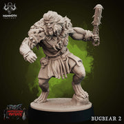 Bugbear Fighter Warrior Barbarian Mace | Scales 28mm,32mm,54mm, 75mm | Megaboss | Dungeons and Dragons |Pathfinder | Mammoth Factory - Only-Games