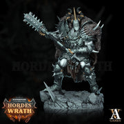 Human Chaos Fighter Oathbreaker Paladin, Unpainted Miniature | 28mm, 32mm,54mm,75mm,100mm Scales | Dungeons and Dragons | Archvillain Games - Only-Games