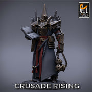 Cleric Inquisitor Knight Templar Unpainted Miniature | 28mm, 32mm,54mm,75mm,100mm Scales |Dungeons and Dragons Pathfinder |Lord of The Print - Only-Games