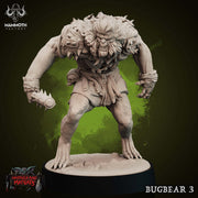 Bugbear Fighter Warrior Barbarian Mace | Scales 28mm,32mm,54mm, 75mm | Megaboss | Dungeons and Dragons |Pathfinder | Mammoth Factory - Only-Games