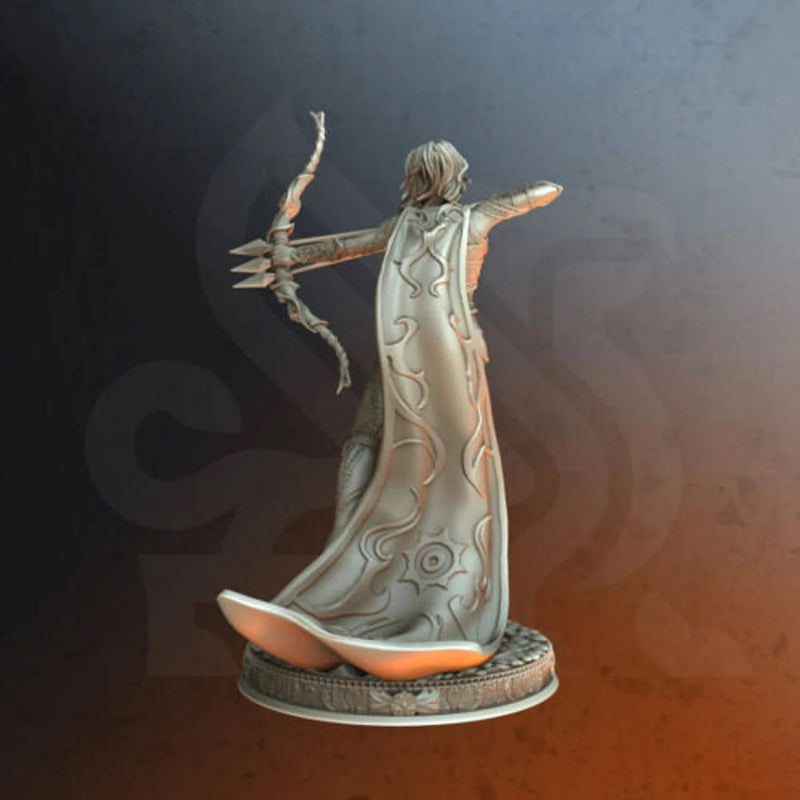 Female Elf Fighter Sharpshooter, Moon Elf,  Eladrin Miniature | 28mm,32mm,54mm,75mm,100mm Scales | Dungeons and Dragons Pathfinder |DM Stash - Only-Games