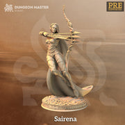 Female Elf Fighter Sharpshooter, Moon Elf,  Eladrin Miniature | 28mm,32mm,54mm,75mm,100mm Scales | Dungeons and Dragons Pathfinder |DM Stash - Only-Games