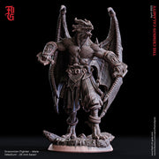 Dragonborn Fighter Brawler, Monk | 28mm, 32mm, 75mm Scale Resin Miniature | Dungeons and Dragons D&D 5e  | Pathfinder | Flesh of Gods - Only-Games