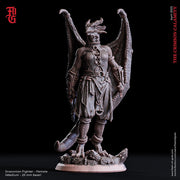 Female Dragonborn Fighter Brawler, Monk | 28mm, 32mm, 75mm Scale Resin Miniature | Dungeons and Dragons D&D 5e  | Pathfinder | Flesh of Gods - Only-Games