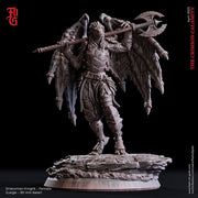 Female Dragonborn Paladin 2handed Axe | 28mm, 32mm, 54mm,75mm,100mm Scale Resin Miniature Dungeons and Dragons D&D Pathfinder |Flesh of Gods - Only-Games