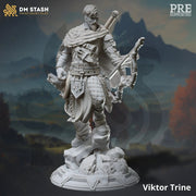 Human Male Ranger Fighter Rogue Sharpshooter Archer Miniature | 28mm,32mm,54mm,75mm,100mm Scales | Dungeons and Dragons Pathfinder |DM Stash - Only-Games