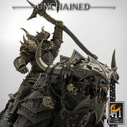 Chaos Knight on Armored Muscular Beast Great Axe , Oathbreaker Paladin |  Dungeons and Dragons 5e  | 28mm,32mm,54mm,75mm Scale | Pathfinder - Only-Games