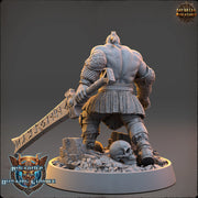 Viking Human Barbarian Berserker PC NPC | 28mm, 32mm, 54mm, 75mm Scales 100mm Tall | Dungeons and Dragons | Pathfinder | Daybreak Miniatures - Only-Games