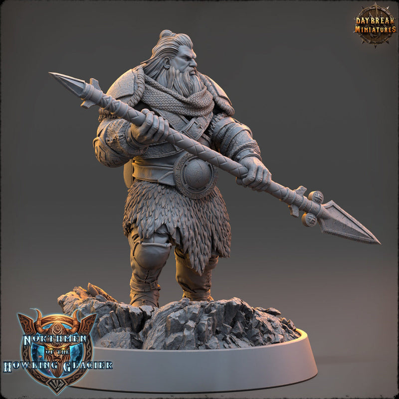 Viking Human Ranger Fighter PC NPC | 28mm, 32mm, 54mm, 75mm Scales 100mm Tall | Dungeons and Dragons | Pathfinder | Daybreak Miniatures - Only-Games