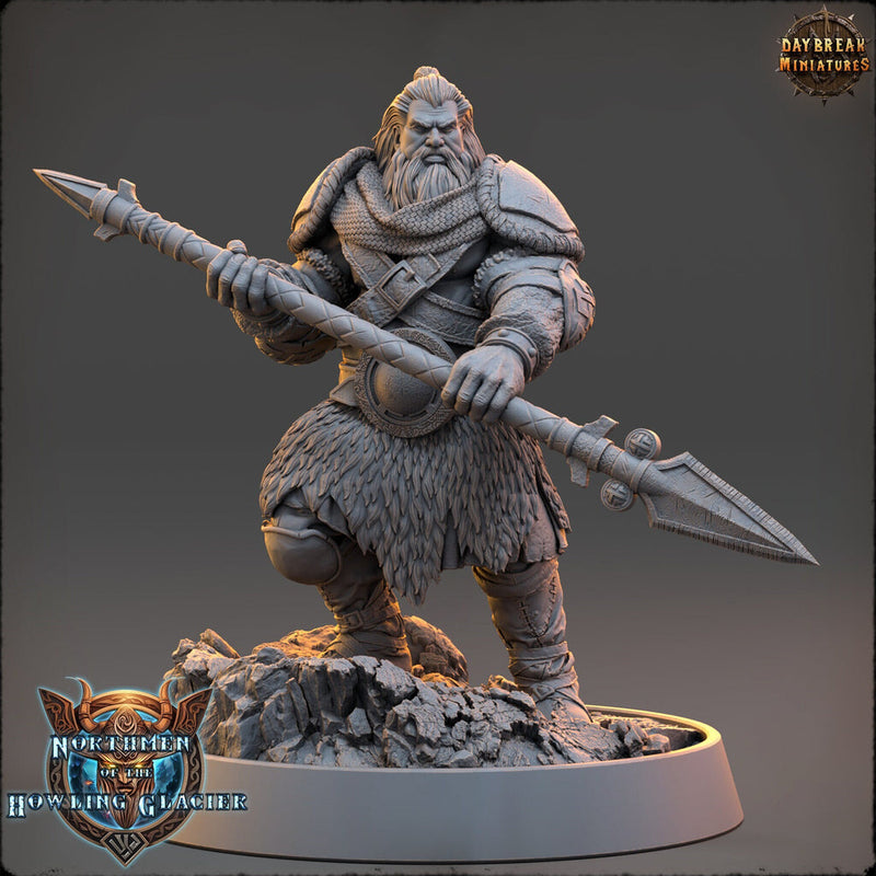 Viking Human Ranger Fighter PC NPC | 28mm, 32mm, 54mm, 75mm Scales 100mm Tall | Dungeons and Dragons | Pathfinder | Daybreak Miniatures - Only-Games