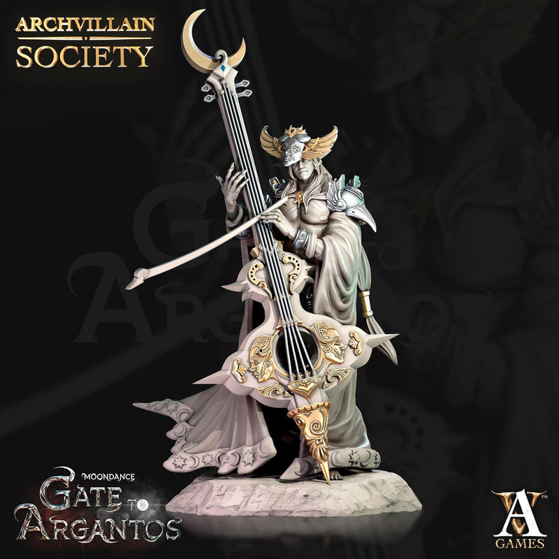 Moon Elf Bard, Eladrin Unpainted resin PC, NPC | 28mm, 32mm,54mm,75mm,100mm Scales | Dungeons and Dragons 5e |Pathfinder |Archvillain Games - Only-Games