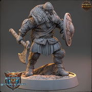 Viking Human Ranger Fighter PC NPC | 28mm, 32mm, 54mm, 75mm Scales 100mm Tall | Dungeons and Dragons | Pathfinder | Daybreak Miniatures - Only-Games
