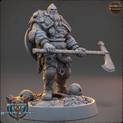 Viking Human Ranger Fighter PC NPC | 28mm, 32mm, 54mm, 75mm Scales 100mm Tall | Dungeons and Dragons | Pathfinder | Daybreak Miniatures - Only-Games