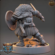 Viking Human Ranger Fighter PC NPC | 28mm, 32mm, 54mm, 75mm Scales 100mm Tall | Dungeons and Dragons | Pathfinder | Daybreak Miniatures - Only-Games