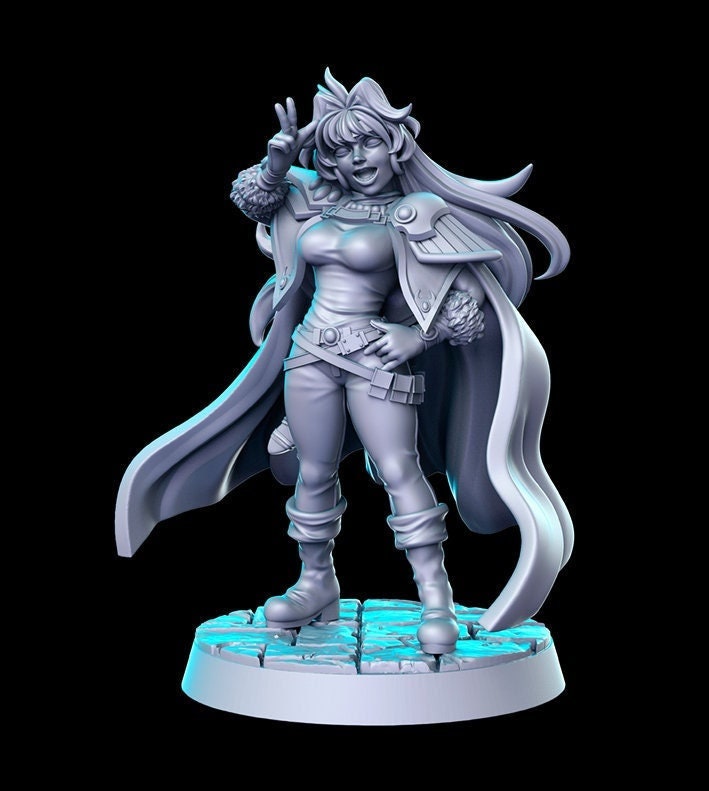 Pinup Female Rogue Assassin | 28mm, 32mm, 54mm, 75mm Scale | Sexy Female unpainted resin Figurine mini - D&D - Only-Games