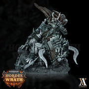 Chaos Lord on Demon Beast. Oathbreaker Paladin mounted | 80mmX 60mm Base | 28mm & 32mm Scales | Dungeons and Dragons | Archvillain Games - Only-Games