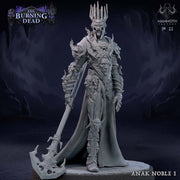 Undead Lich, Death knight, Mummy Lord  Unpainted | 28mm,32mm,54mm,75mm,100mm Scale | Resin Dungeons and Dragons D&D 5e  | Pathfinder | - Only-Games