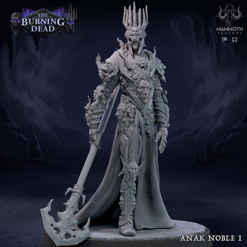 Undead Lich, Death knight, Mummy Lord  Unpainted | 28mm,32mm,54mm,75mm,100mm Scale | Resin Dungeons and Dragons D&D 5e  | Pathfinder | - Only-Games
