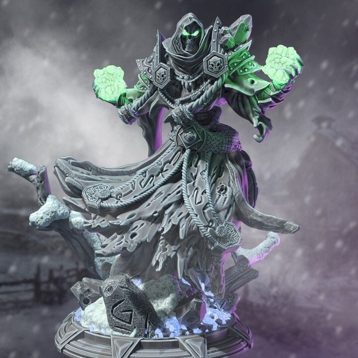 Wraith Incorporeal Undead Lich Monster Miniature | 28mm,32mm,54mm,75mm,100mm Scales | Dungeons and Dragons Pathfinder | DM Stash - Only-Games