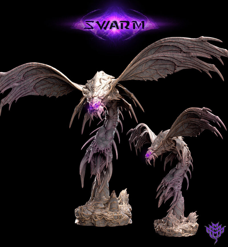 Winged Insectoid Hunter Devourer | Sizes 40mm, 50mm, 60mm Base Size | Dungeons and Dragons | Pathfinder |Figurine Mini | Mini Monster Mayhem - Only-Games