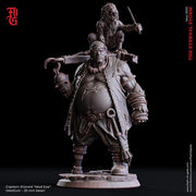 Swashbuckler Pirate Captain Fighter | 28mm, 32mm,54mm,75mm,100mm Scales | Player Character Mini  -D&D 5e Pathfinder Figurine |Flesh of Gods - Only-Games