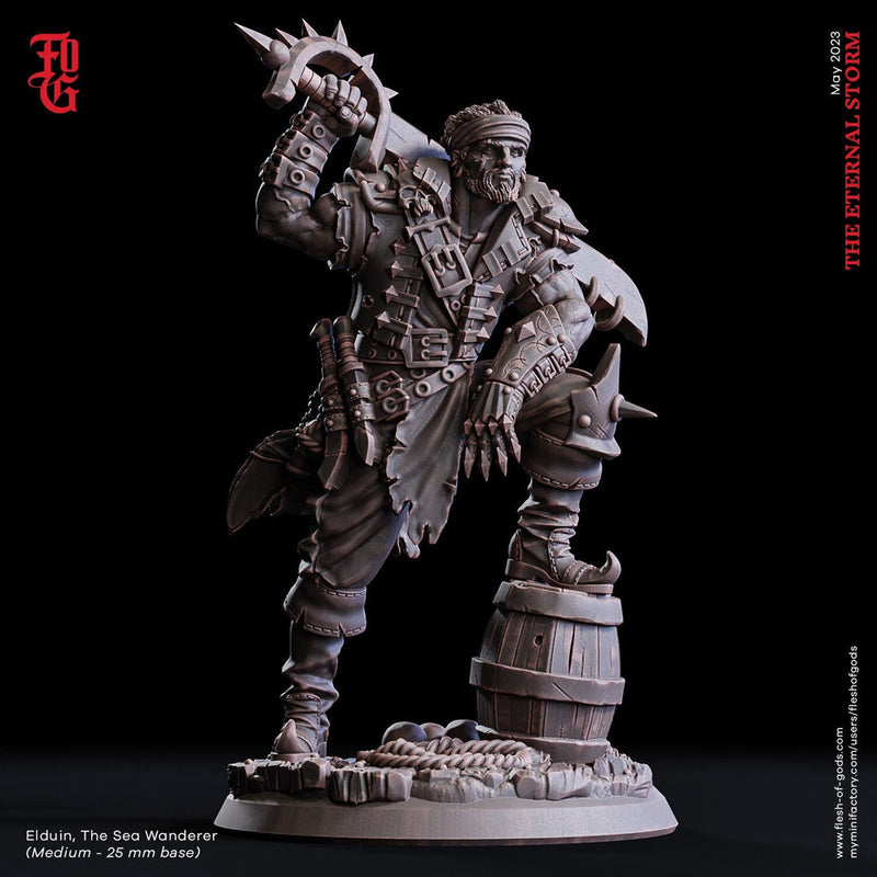 Swashbuckler Fighter, Ranger, Rogue | 28mm, 32mm,54mm,75mm,100mm Scales | Player Character Mini  -D&D 5e Pathfinder Figurine |Flesh of Gods - Only-Games