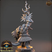 Crocodilian Cleric, Paladin, Lizardfolk Lizardman | 28mm, 32mm, 75mm,100mm Scale Resin Miniature | Dungeons and Dragons 5e| Pathfinder - Only-Games