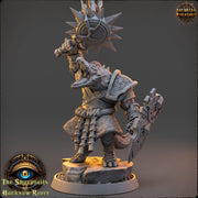 Crocodilian Cleric, Paladin, Lizardfolk Lizardman | 28mm, 32mm, 75mm,100mm Scale Resin Miniature | Dungeons and Dragons 5e| Pathfinder - Only-Games