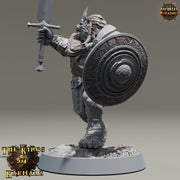 Leonin LionFolk Fighter Paladin | 28mm, 32mm, 54mm, 75mm Scales,100mm Tall | Dungeons and Dragons D&D 5e | Pathfinder| Daybreak Miniatures - Only-Games