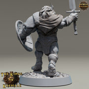 Leonin LionFolk Fighter Paladin | 28mm, 32mm, 54mm, 75mm Scales,100mm Tall | Dungeons and Dragons D&D 5e | Pathfinder| Daybreak Miniatures - Only-Games
