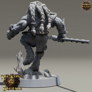 Leonin LionFolk Fighter Barbarian | 28mm, 32mm, 54mm, 75mm Scales,100mm Tall | Dungeons and Dragons D&D 5e | Pathfinder| Daybreak Miniatures - Only-Games