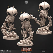 Dwarf Flying Artificer Engineer Miniatures |Dungeons & Dragons Spelljammer | 28mm,32mm,54mm Scale | Pathfinder | Wargames TTRPG |Cast N Play - Only-Games