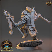 Crocodilian Cleric Paladin, Fighter Lizardfolk Lizardman | 28mm, 32mm, 75mm,100mm Scale Resin Miniature |Dungeons and Dragons 5e| Pathfinder - Only-Games