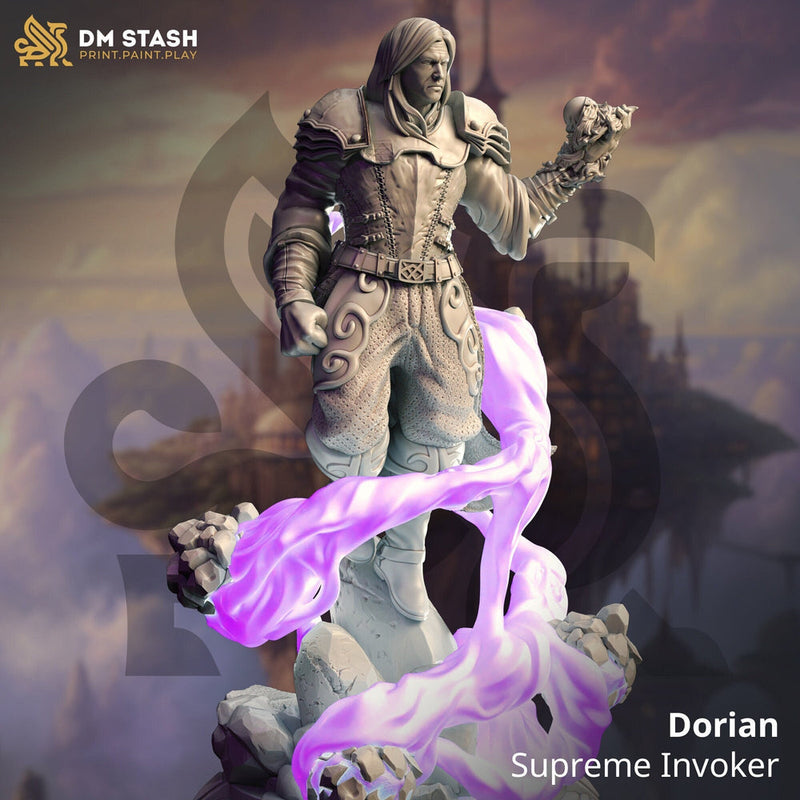 Human Sorcerer, Wizard, Warlock  | 28mm, 32mm,54mm,75mm, 100mm Scales | Dungeons and Dragons Pathfinder |DM Stash - Only-Games