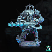 Sci-Fi Heavy Battle Mech Knight Miniature | SpellJammer | 25mm, 32mm, 40mm, 50mm, 75mm BASE SIZES | Resin Mini Unpainted |Archvillain Games - Only-Games