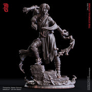 Female Elf Monk, Sorcerer, Psion PC NPC | 28mm, 32mm,54mm, 75mm, 100mm Scale Resin Mini | Dungeons and Dragons| Flesh of Gods - Only-Games
