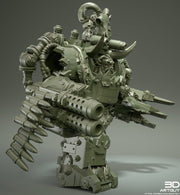 Mech Armored Orc Sci-Fi Spelljammer | 28mm, 32mm, 50mm,75mm,100mm | Dungeons and Dragons | Pathfinder | 3DArtGuy - Only-Games