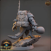 Crocodilian Adventurer, Lizardfolk Lizardman mini | 28mm, 32mm, 75mm,100mm Scale Resin Miniature |Dungeons and Dragons 5e| Pathfinder - Only-Games