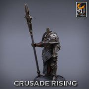 Paladin Knight Templar Cleric Unpainted Miniature | 28mm, 32mm,54mm,75mm, 100mm Scales | Dungeons and Dragons |Pathfinder |Lord of The Print - Only-Games