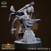 Female Leonin LionFolk Tabaxi Fighter Ranger Unpainted | 28mm,32mm,54mm,75mm,100mm Scale | Resin Dungeons and Dragons D&D 5e  | Pathfinder | - Only-Games