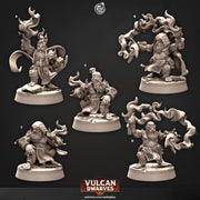 Dwarf Wizard, Sorcerer, Warlock Miniatures | Dungeons and Dragons | 28mm,32mm,54mm,75mm, 100mm Scale | Pathfinder - Only-Games