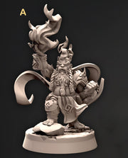 Dwarf Wizard, Sorcerer, Warlock Miniatures | Dungeons and Dragons | 28mm,32mm,54mm,75mm, 100mm Scale | Pathfinder - Only-Games