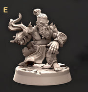 Dwarf Wizard, Sorcerer, Warlock Miniatures | Dungeons and Dragons | 28mm,32mm,54mm,75mm, 100mm Scale | Pathfinder - Only-Games
