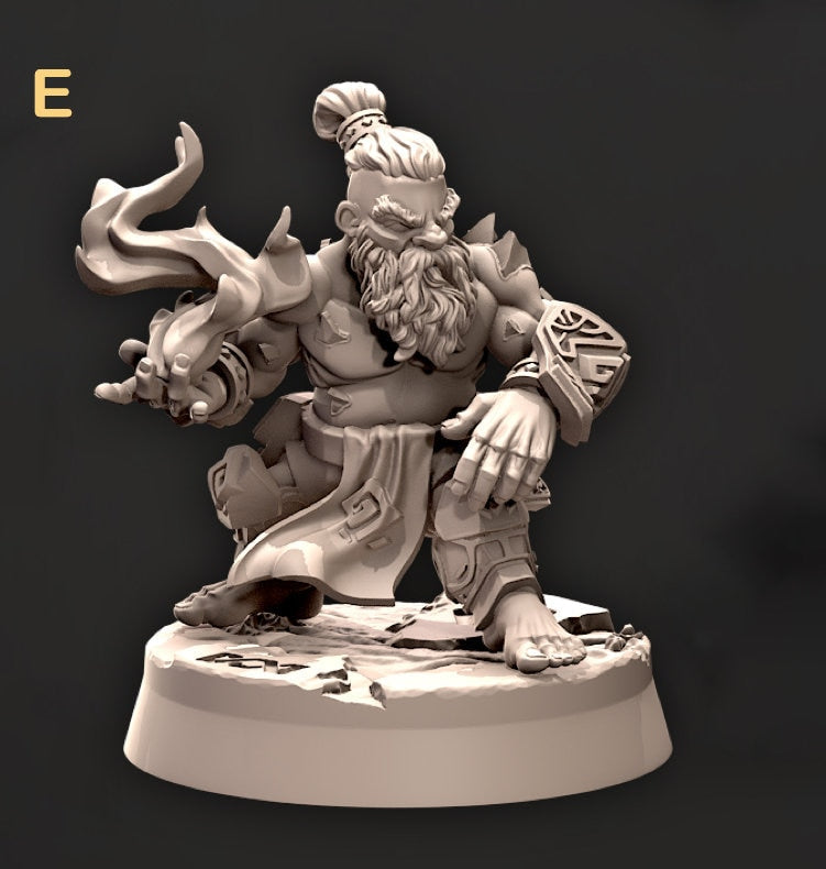 Dwarf Wizard, Sorcerer, Warlock Miniatures | Dungeons and Dragons | 28mm,32mm,54mm,75mm, 100mm Scale | Pathfinder - Only-Games