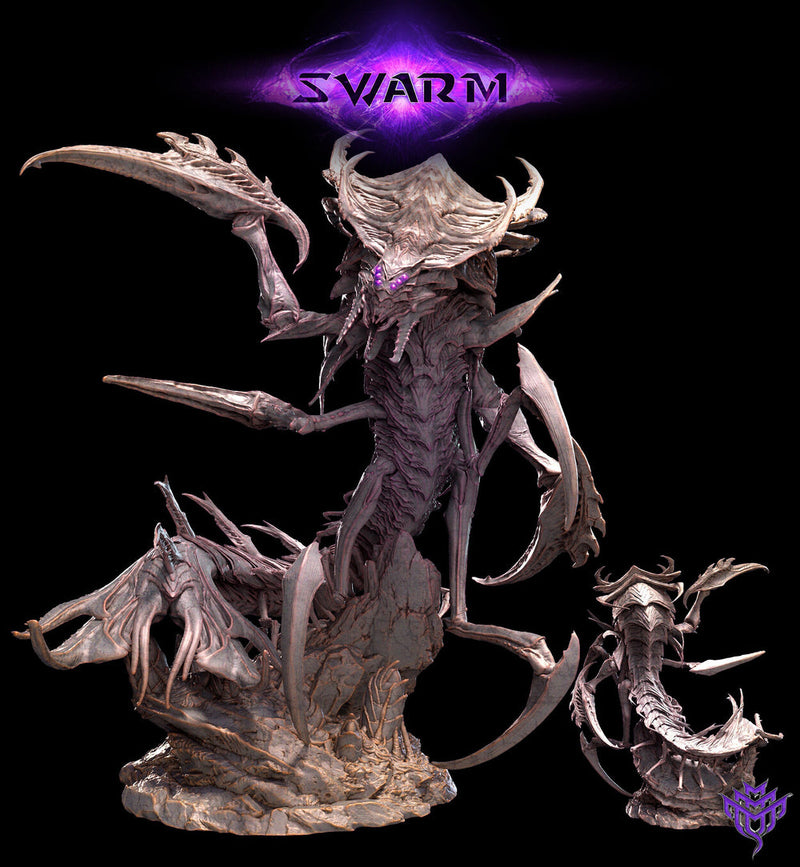 Insectoid Terralisk Sci-Fi or D&D miniature | Sizes 40mm, 50mm,60mm, 75mm Base Size | Dungeons and Dragons | Pathfinder |Mini Monster Mayhem - Only-Games