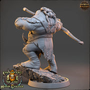Ogre, Hill Giant with Bow 28mm & 32mm Scale | Large Dungeons and Dragons Monster | Pathfinder Oger | Daybreak Miniatures | Tabletop RPG | - Only-Games