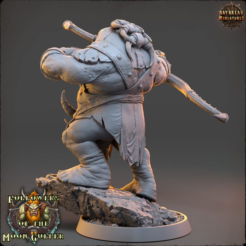 Ogre, Hill Giant with Bow 28mm & 32mm Scale | Large Dungeons and Dragons Monster | Pathfinder Oger | Daybreak Miniatures | Tabletop RPG | - Only-Games