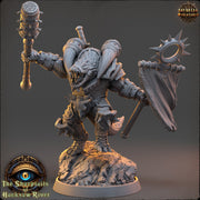 Crocodilian Cleric Paladin, Fighter Lizardfolk Lizardman | 28mm, 32mm, 75mm,100mm Scale Resin Miniature |Dungeons and Dragons 5e| Pathfinder - Only-Games
