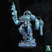 Sci-Fi Heavy Battle Mech Knight Miniature | SpellJammer | 25mm, 32mm, 40mm, 50mm, 75mm BASE SIZES | Resin Mini Unpainted |Archvillain Games - Only-Games